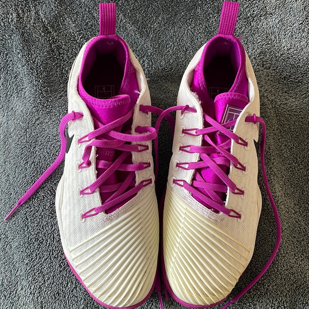 Nike air zoom ultra react sneaker. Purple and white. Size 8